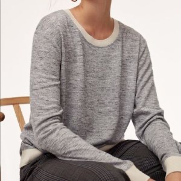 Aritzia Wilfred Berri Pull Over Crew Neck Sweater - Picture 2 of 8